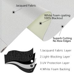 adjustable roller shades blinds 100% Blackout Roller Shades, Blinds for Windows with Thermal Insulated & UV Protection Waterproof Fabric,Window Blinds for Home Office Bedroom, Easy Installed (White-31 W x 72)