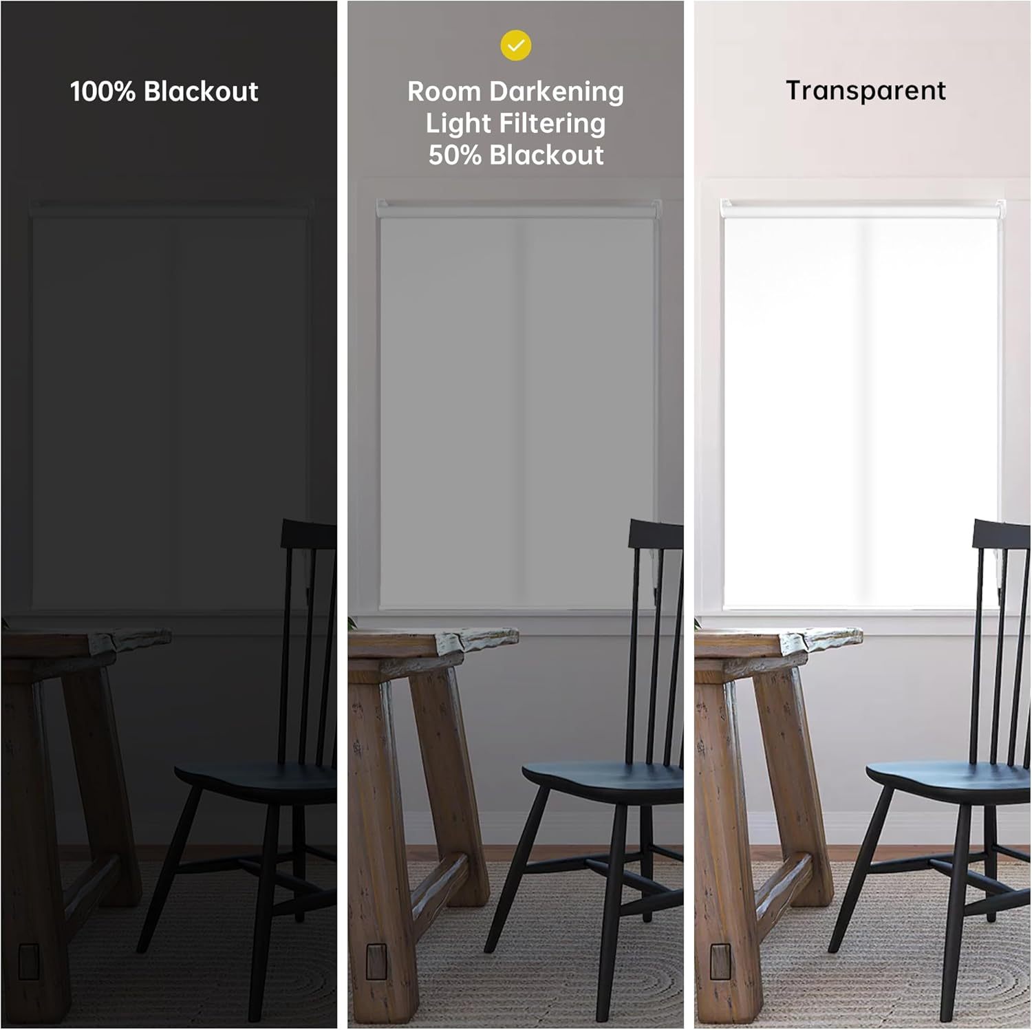 Solar Roller Shades Outdoor Custom For Windows Sliding Glass DoorsSunscreen Blinds Block UV Glare Heat Motorized Retractable