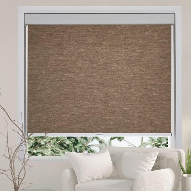 High Quality Roller Blinds Valance Window Shades Cordless Spring Control Waterproof Fabric Roller Square Shaped Square Casing for Built-in