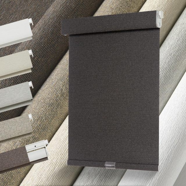 100% black Roller Shades Free-Stop,Pull Down Room Darkening with Valance,Thermal Insulated Woven Fabric Window Door Blinds for Home