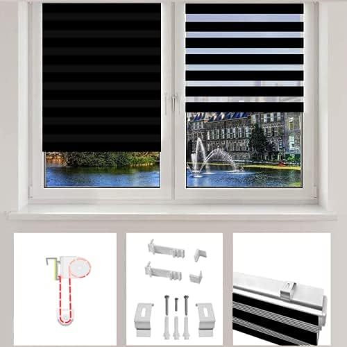 Mini Zebra Roller Shade 18 Top Rail Daylight Zebra Shades Facroty Price Hot Sale GREY