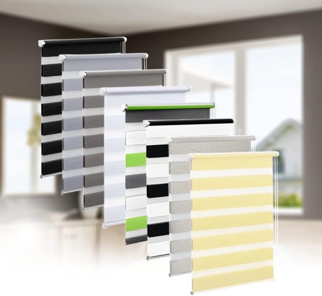 Double Roller Blind 100 Fabric Width 106 cm White Roller Blinds for Windows Window Blind Indoor No Drilling Clamping Roller Blind