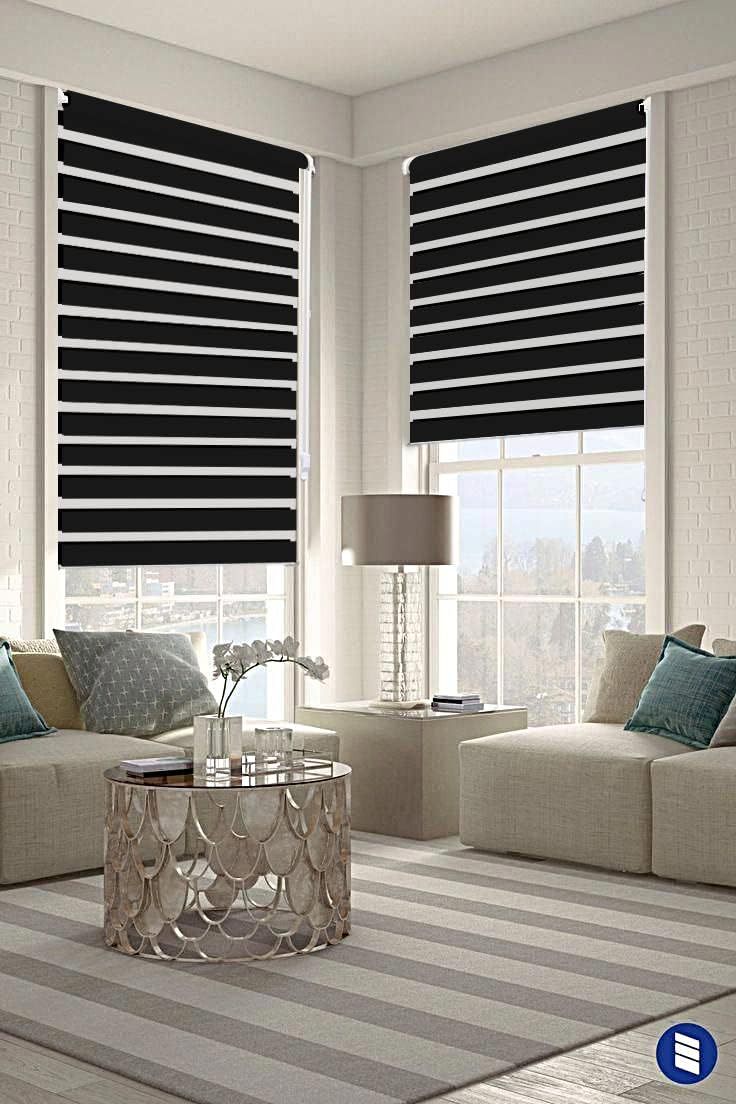 Mini Zebra Roller Shade 18 Top Rail Daylight Zebra Shades Facroty Price Hot Sale GREY