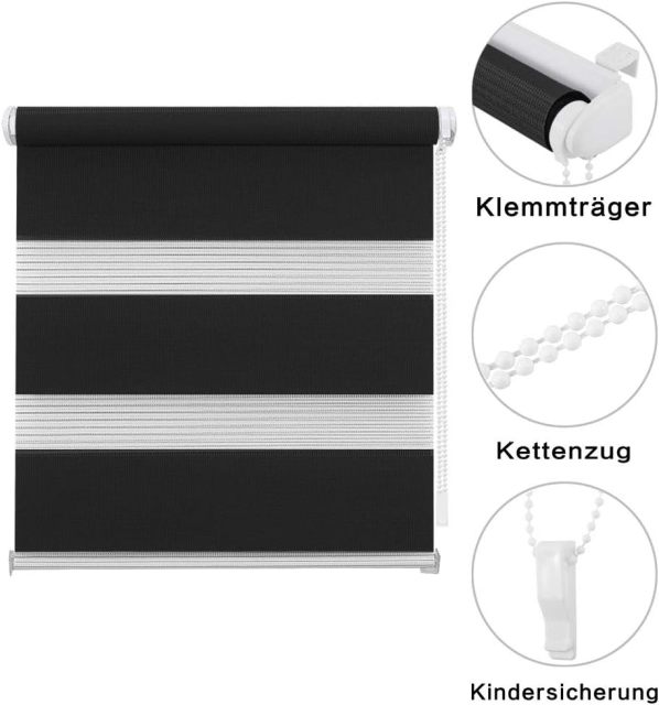 Mini Zebra Roller Shade 18 Top Rail Daylight Zebra Shades Facroty Price Hot Sale GREY