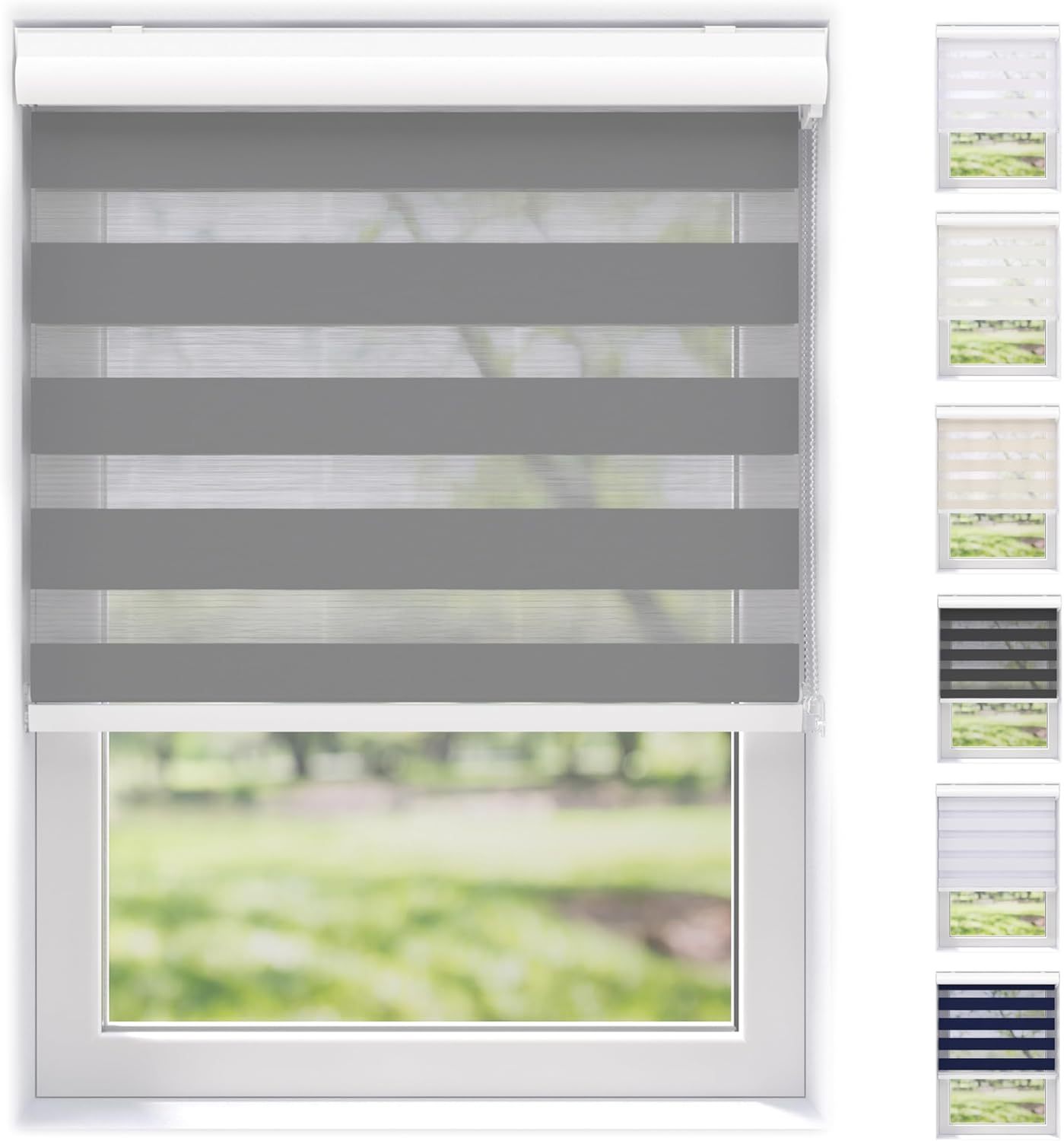 Best Price Factory Customized Blackout Manual Motorized Zebra Roller Blinds Modern Horizontal for Hotel Projects Built-In