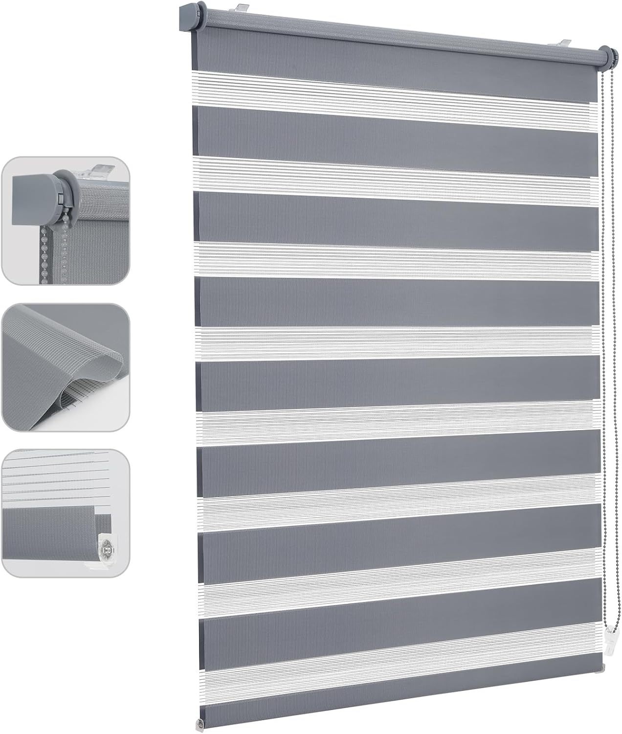 Mini zebra Roller Blind Day Night zebra Roller Blinds No Drilling Roller Shades Blinds