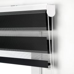 Factory Supply High Quality Zebra Blinds Manual Roller Window Blinds Bead Rope Daylight Fabric Home Use