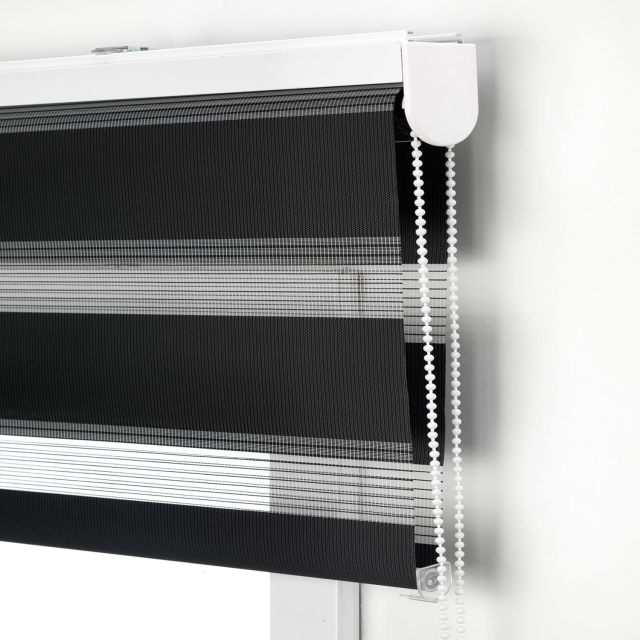 Factory Supply High Quality Zebra Blinds Manual Roller Window Blinds Bead Rope Daylight Fabric Home Use