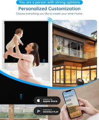 Motorized Blinds with Remote, Blackout Smart Blinds for Windows Motorized Roller Shades, Automatic Window Blinds Compatible with Alexa Electric Blinds