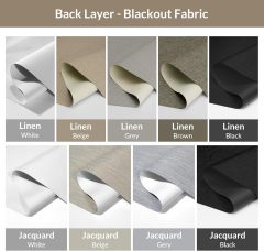 double layer roller shades daylight and blackout roller blinds with big aluminum square casttele
