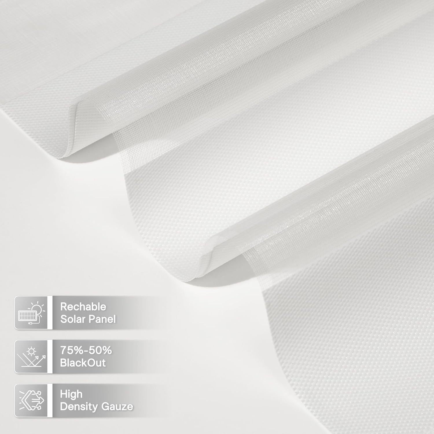 Smart Zebra Blinds for Windows,Day & Night Zebra Blinds Motorized Eco-Friendly Durable Dual Layer Blackout