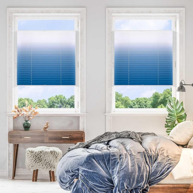 Latest Design Cordless Plisse Top Down Window Shades/pleated Shades Blackout Roller Shades Pleated Blinds