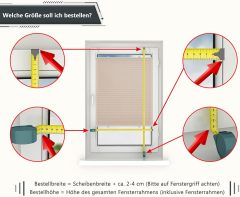 Low Factrory Price Custom Pleated Blinds - Individual Pleated Blinds with Drilling or No Drilling  - Semi-Transparent - Width 30-170 cm, Height 20-240 cm - Translucent Window Blinds