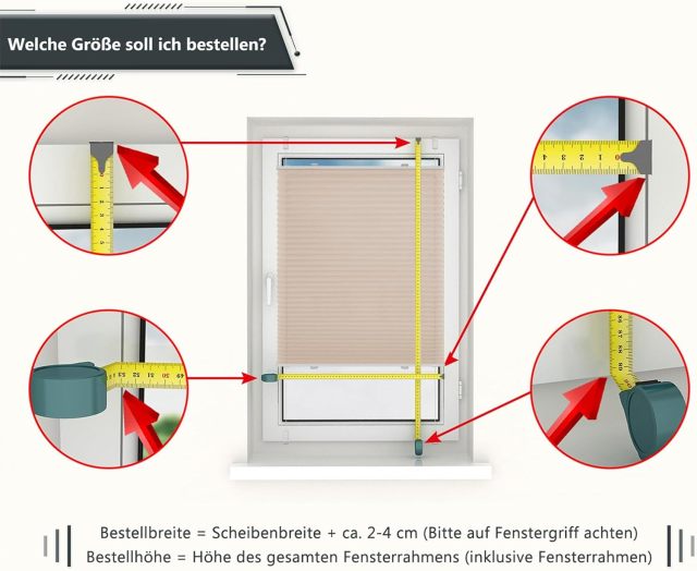 Low Factrory Price Custom Pleated Blinds - Individual Pleated Blinds with Drilling or No Drilling  - Semi-Transparent - Width 30-170 cm, Height 20-240 cm - Translucent Window Blinds