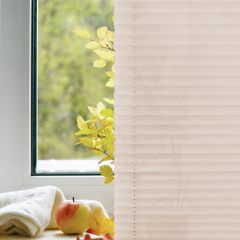 Low Factrory Price Custom Pleated Blinds - Individual Pleated Blinds with Drilling or No Drilling  - Semi-Transparent - Width 30-170 cm, Height 20-240 cm - Translucent Window Blinds