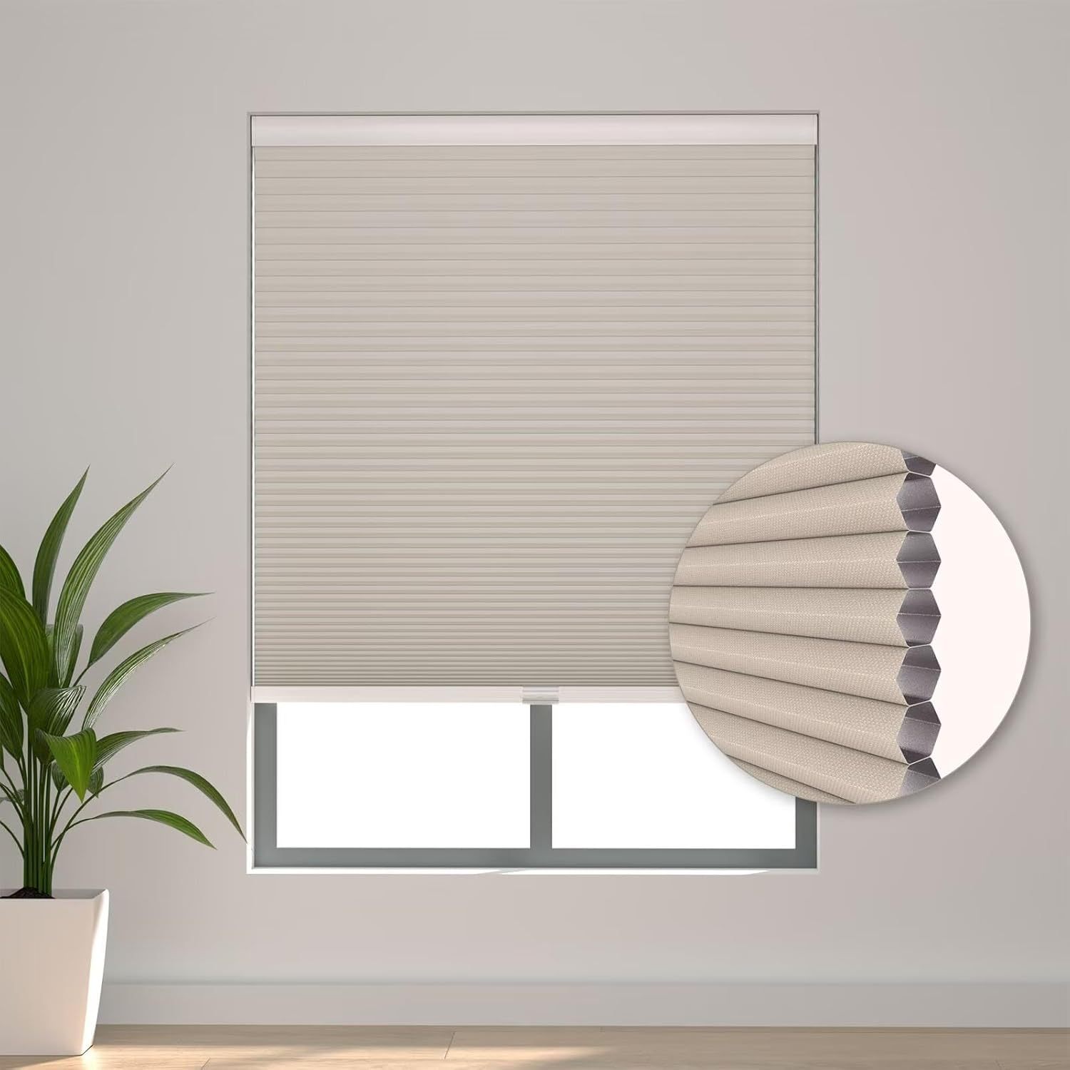 Blckout Cordless honeycomb blinds