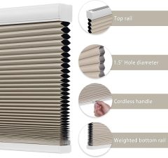 Blckout Cordless honeycomb blinds