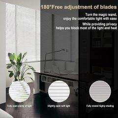 Aluminum Mini Blinds 1 Inch Cordless Metal Slat Darkening Venetian Blind New Horizontal Window Blinds Anti-UV Waterproof Venetian Blind for Office Home Windows
