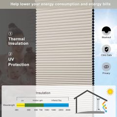 Blckout Cordless honeycomb blinds