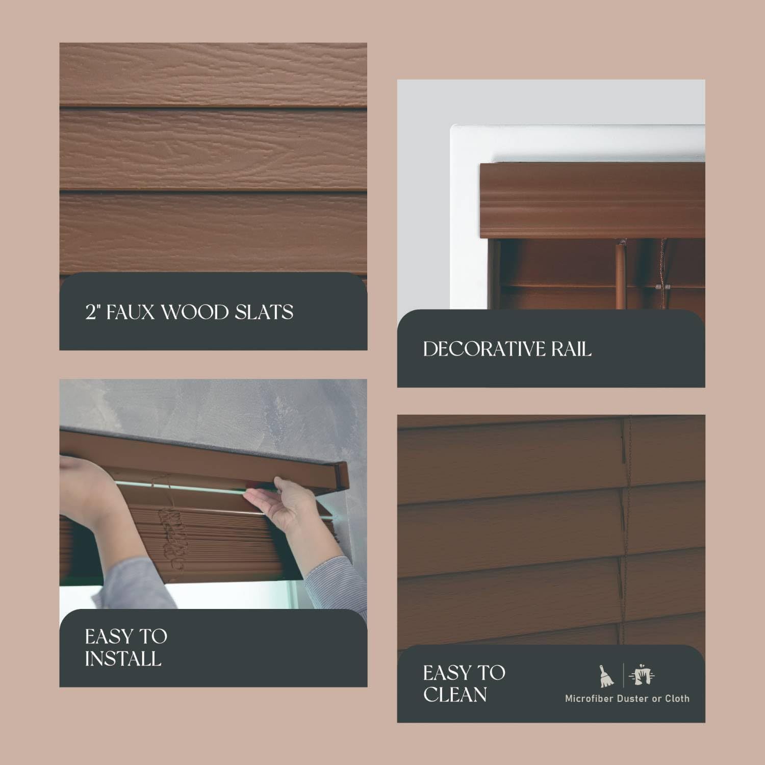 Factory direct sale Faux wood Blinds  Largest Blinds Manufacture in China