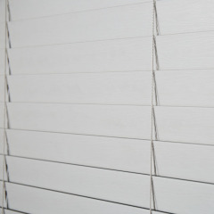PVC Corded Faux wood Window Blind Factory Suppplier 2 Inch Cordless Room Darkening Faux Wood Blind  White, Over 1,000 Custom Sizes inside or Outside Mount, Venetian Shades for Interior Windows