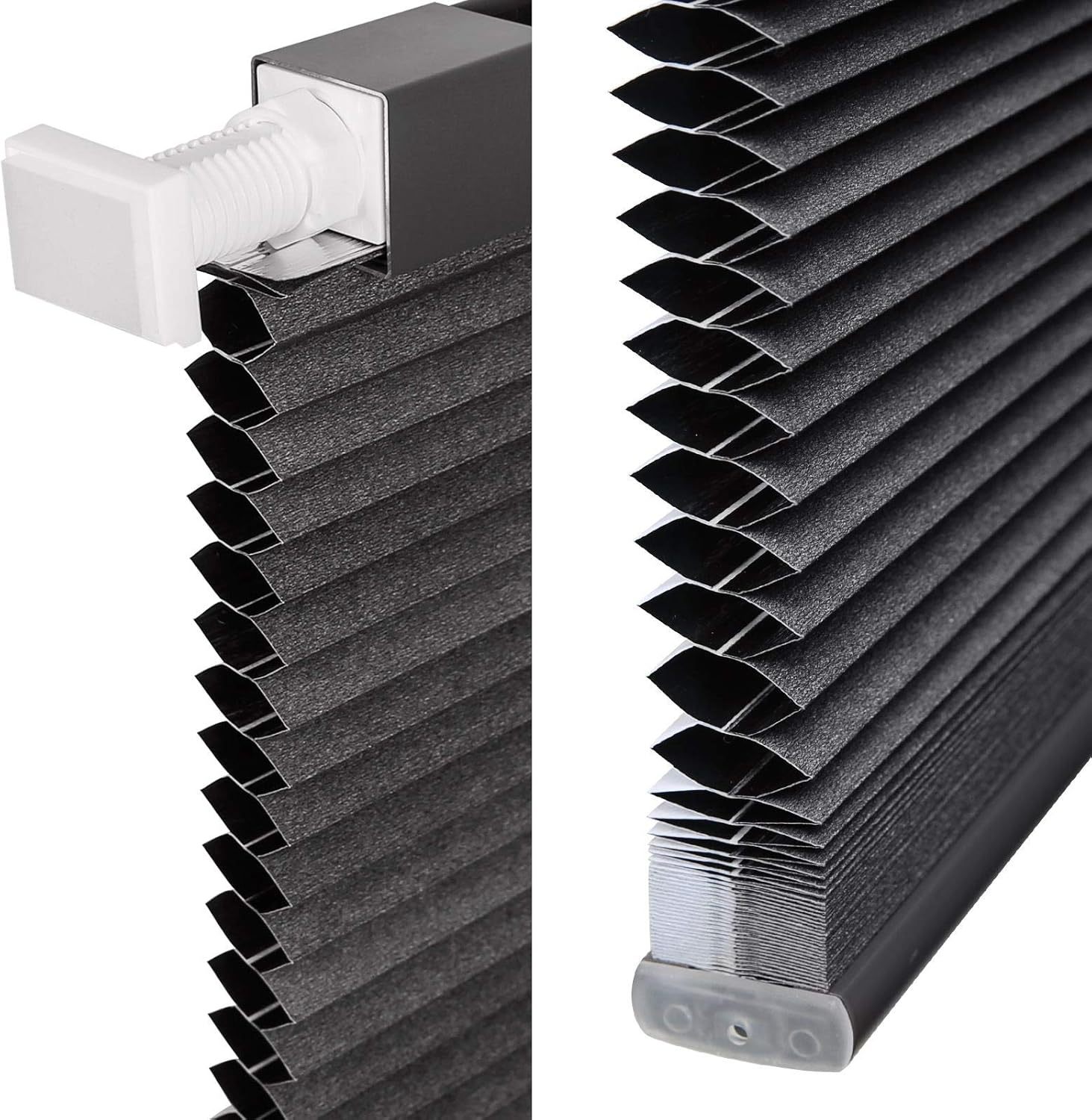 No Drilling Cordless Honeycomb Blinds, Daylight Cellular Window Shades, Light Filtering Privacy Protection Blinds for Home Office