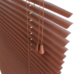 Mini Blinds Suitable for 24" W x 64" H Windows 1"Pvc Horizontal Venetian Blinds Darkening with Rope and Pole can Mounted Inside or Outside