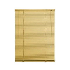 Mini Blinds Suitable for 24" W x 64" H Windows 1"Pvc Horizontal Venetian Blinds Darkening with Rope and Pole can Mounted Inside or Outside