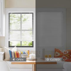 Mini Blinds Suitable for 24" W x 64" H Windows 1"Pvc Horizontal Venetian Blinds Darkening with Rope and Pole can Mounted Inside or Outside