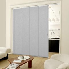 Adjustable Panel Track Blinds Blackout Vertical Blinds, Retractable Track from70 to 133" W, Trimmable Panel Up to 102" H