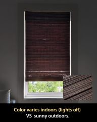 Bamboo Roman Shades for Windows Cordless