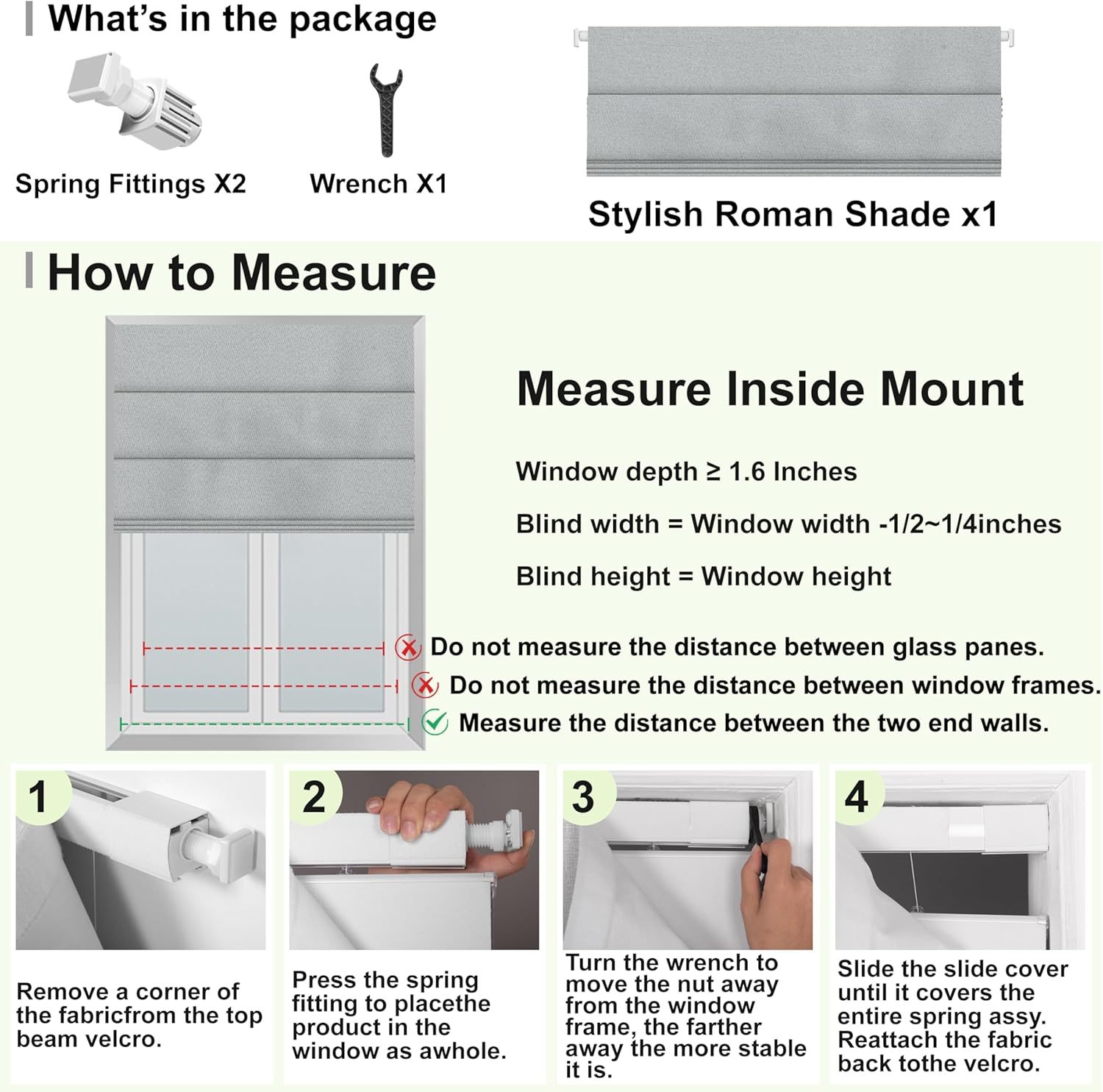 No Drill Roman Shades for Windows No Tools Roman Shades, UV Protection, Privacy, Thermal Insulation Roman Blinds, Easy to Install, 70％Blackout-Beige Custom Size