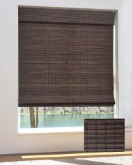 Bamboo Roman Shades for Windows Cordless