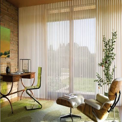 Vertical Window Blinds, Sliding Door Blinds, Cordless Blinds for Patio Doors, Room Darkening Shades for Home Decor, Vinyl