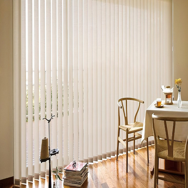 Vertical Window Blinds, Sliding Door Blinds, Cordless Blinds for Patio Doors, Room Darkening Shades for Home Decor, Vinyl