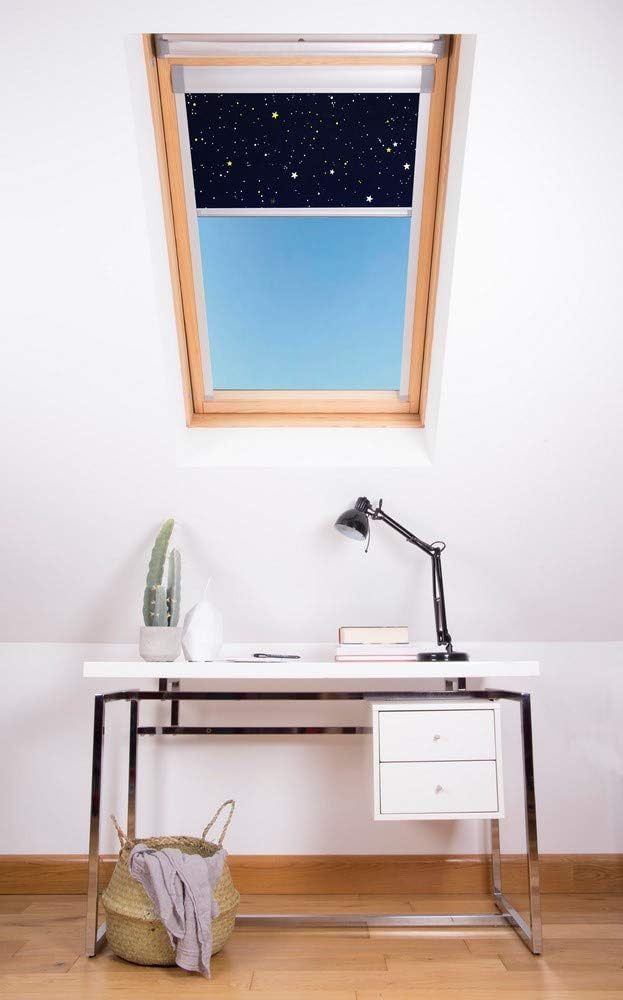 Blackout Skylight Blind for Velux Roof Windows Shades Blockout, Black, FK06 /M06 /M08
