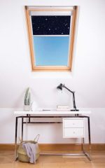 Blackout Skylight Blind for Velux Roof Windows Shades Blockout, Black, FK06 /M06 /M08