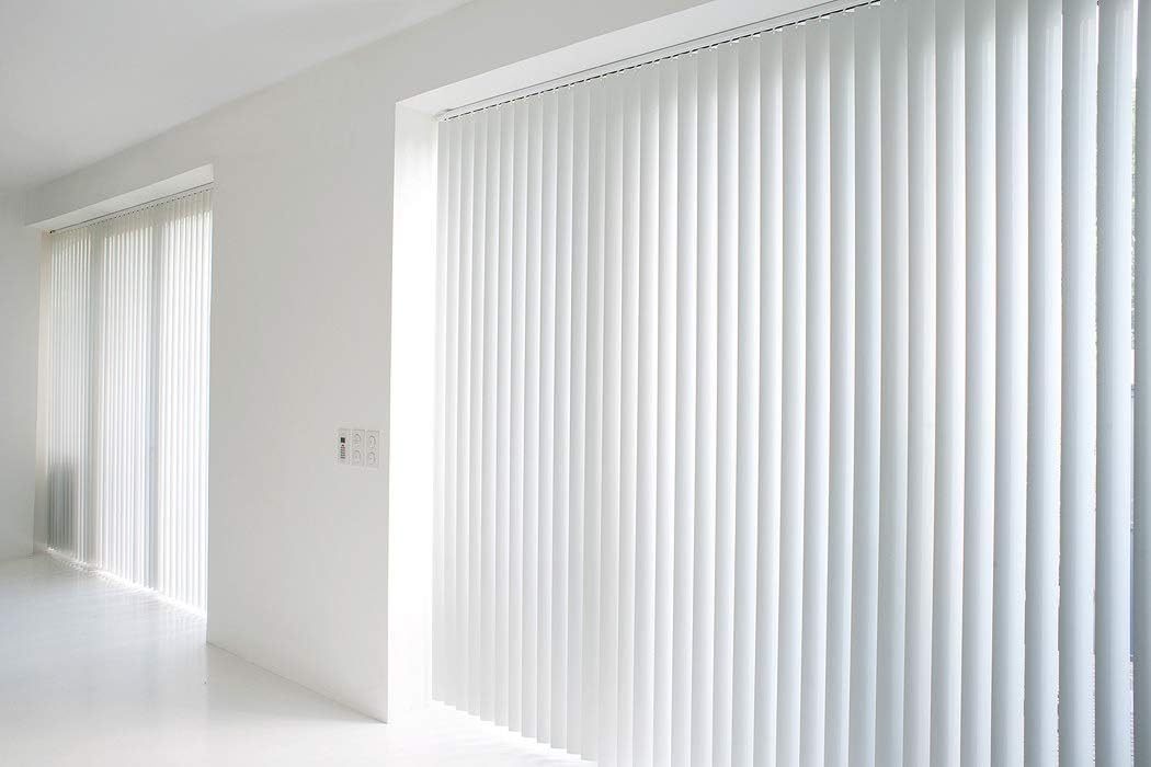 PVC Vertical Window Blinds  89MM 3.5"Slat Vinly Vertical Shades Blinds  Factory Supplier Low Price