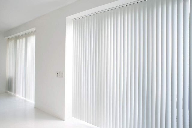 PVC Vertical Window Blinds  89MM 3.5"Slat Vinly Vertical Shades Blinds  Factory Supplier Low Price