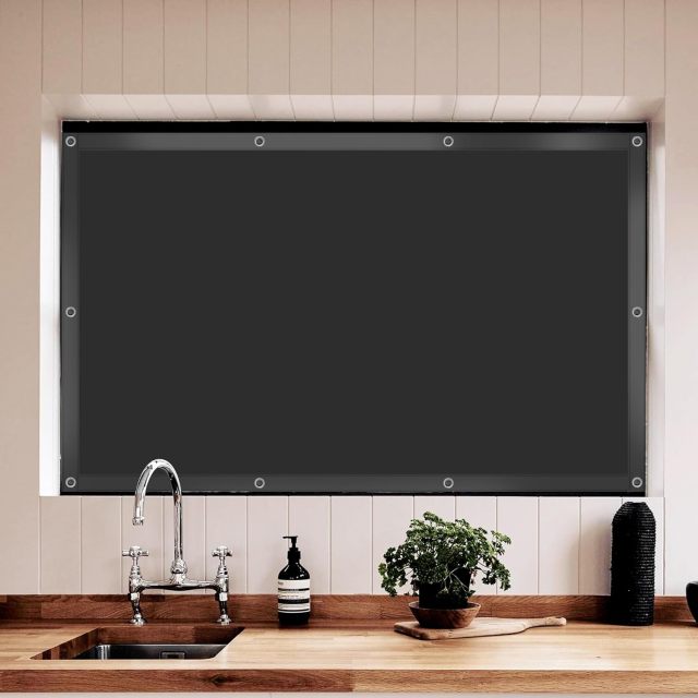 100% Blackout Curtains for Roof Window Thermal Insulated Blackout Window Blinds with Suction Cups for Skylight Blackout Curtains Window Cover for Bedroom