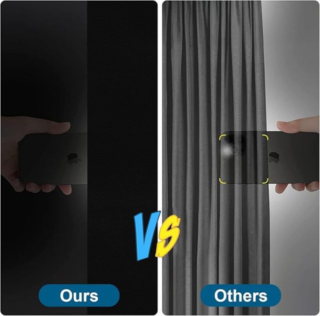 Blackout Curtains for Bedroom, Portable DIY Window Blinds, No Drill Window Shades & Blackout Blinds with Stickers & Tabs for Travel, Dorm Room, Media Room