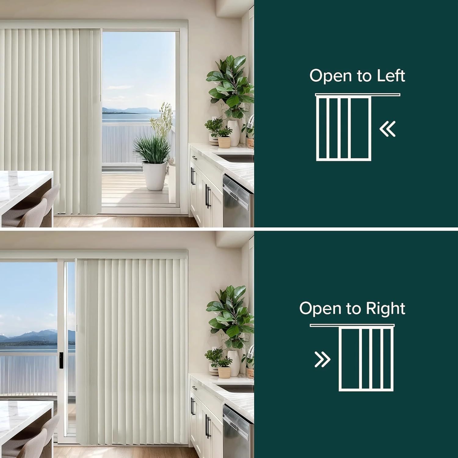 Made to Measure PVC Vertical Blind- Cairo Fabric- 89mm- Colour Options (Up To 200cm, Up To 240cm)
