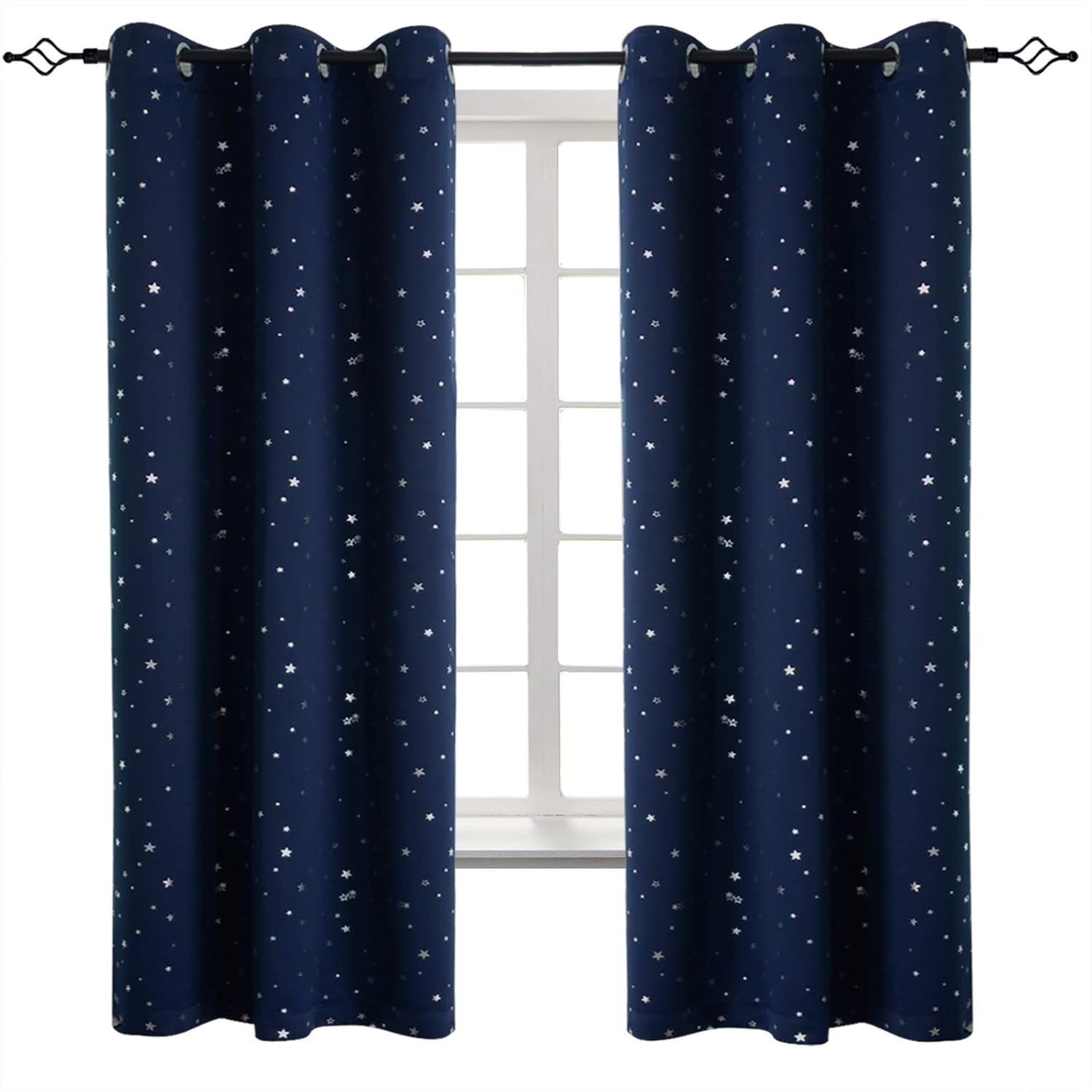 Kids Curtains for Bedroom Blue Children  Curtain, Window Drape