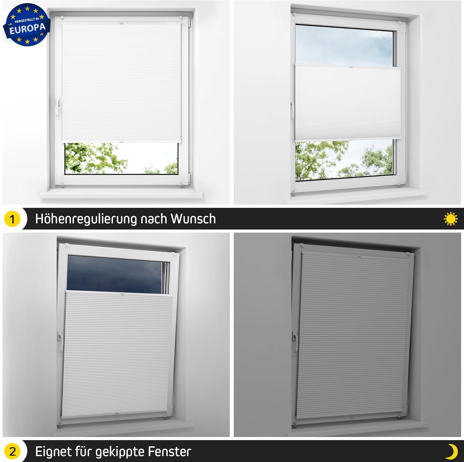 Honeycomb Pleated Blind No Drilling Required Calm Coast Beige Folding Blind Roller Blind Lightning Quick Assembly