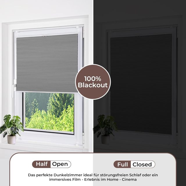 Honeycomb Pleated Blind No Drilling Required Calm Coast Beige Folding Blind Roller Blind Lightning Quick Assembly