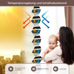 Honeycomb Pleated Blind No Drilling Blackout Honeycomb Pleated Blind without Drilling to Measure, Blackout and Thermal Pleated Blind