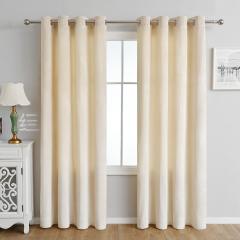 Velvet Curtains 84 inches - Gold Brown Blackout Thermal Insulated Window Drapes for Living Room, Back Tab Luxury Home Decor Curtains for Bedroom Sliding Door