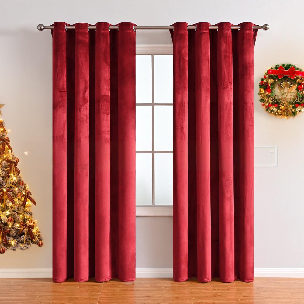 Velvet Curtains 84 inches - Gold Brown Blackout Thermal Insulated Window Drapes for Living Room, Back Tab Luxury Home Decor Curtains for Bedroom Sliding Door