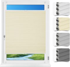 Honeycomb Pleated Blind No Drilling Blackout Honeycomb Pleated Blind without Drilling to Measure, Blackout and Thermal Pleated Blind