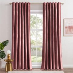 Velvet Curtains Suede Curtain Velvet Curtains  Christmas Decor Luxury Window Drapes Thermal Insulated Privacy Curtains for Living Room
